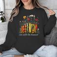 I'm With The Banned Banned Books Colorful Literary Fr Unisex Sweatshirt