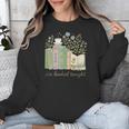 I'm Booked Tonight Cozy Floral Book Lover Graphic Unisex Sweatshirt I'm Booked Tonight Cozy Floral Book Lover Graphic Unisex Sweatshirt