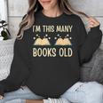 I'm This Many Books Old Read Book 2nd Birthday 2 Years Old Unisex Sweatshirt