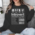 Introvert Label Antisocial Loner Socially Awkward Unisex Sweatshirt