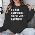 Introvert Quote Snarky Unisex Sweatshirt Introvert Quote Snarky Unisex Sweatshirt