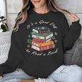 It's a Good Day To Read a Book Floral Stack Tee Unisex Sweatshirt