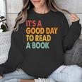 It's A Good Day To Read A Book Retro Vintage Teacher Unisex Sweatshirt