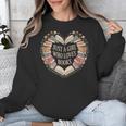 Just a Girl Who Loves Books Book Lover Librarian For Women Unisex Sweatshirt Just a Girl Who Loves Books Book Lover Librarian For Women Unisex Sweatshirt