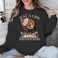 Just A Girl Who Loves Books Book Lover Reading For Women Unisex Sweatshirt