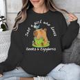 Just a Girl Who Loves Books And Capybaras Unisex Sweatshirt Just a Girl Who Loves Books And Capybaras Unisex Sweatshirt