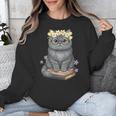 Just A Girl Who Loves Cats & Books Bookish Women Unisex Sweatshirt Just A Girl Who Loves Cats & Books Bookish Women Unisex Sweatshirt