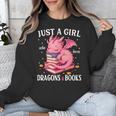 Just A Girl Who Loves Dragons And Books Dragon Reading Lover Unisex Sweatshirt Just A Girl Who Loves Dragons And Books Dragon Reading Lover Unisex Sweatshirt