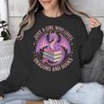 Just A Girl Who Loves Dragons And Books Fantasy Dragon Unisex Sweatshirt