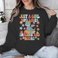 Just A Girl Who Loves Dragons And Books Reading Bookworm Unisex Sweatshirt Just A Girl Who Loves Dragons And Books Reading Bookworm Unisex Sweatshirt