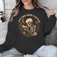 Just One More Chapter Book Lover Bookish Reading Skeleton Unisex Sweatshirt Just One More Chapter Book Lover Bookish Reading Skeleton Unisex Sweatshirt
