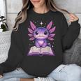 Kawaii Axolotl Cute Axolotls Reading Book Unisex Sweatshirt Kawaii Axolotl Cute Axolotls Reading Book Unisex Sweatshirt