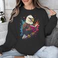 Kawaii Eagle Reads Book Reading Library Book Bookworm Unisex Sweatshirt