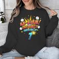 Kids Ka-Blam 7 Year Old Boys 7th Birthday Comic Book Super Hero Unisex Sweatshirt Kids Ka-Blam 7 Year Old Boys 7th Birthday Comic Book Super Hero Unisex Sweatshirt
