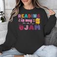 Kids Reading Book Lover Reading Is My Jam Unisex Sweatshirt