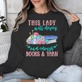 THIS LADY Will Never Own Enough BOOKS & YARN Unisex Sweatshirt