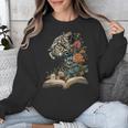 Leopard Book Flower Unisex Sweatshirt