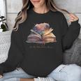 Let The Adventures Begin Book Lovers Magical Whimsical Art Unisex Sweatshirt Let The Adventures Begin Book Lovers Magical Whimsical Art Unisex Sweatshirt