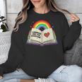 Libraries Are For Everyone Book LGBTQ Ally Gay Pride Month Unisex Sweatshirt