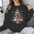 Library Books Christmas Tree Teacher Xmas Snowflake Unisex Sweatshirt Library Books Christmas Tree Teacher Xmas Snowflake Unisex Sweatshirt