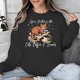 Life Is Better With Cats Coffee And Books Unisex Sweatshirt Life Is Better With Cats Coffee And Books Unisex Sweatshirt