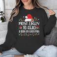 Most Likely To Read A Book On Christmas Family Matching Unisex Sweatshirt Most Likely To Read A Book On Christmas Family Matching Unisex Sweatshirt