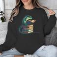 Lizard Reading Book Librarian Bookworm Reader Read Unisex Sweatshirt