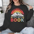 Take A Look It's In A Book Reading Book Vintage Rainbow Unisex Sweatshirt