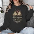 I Love You To The Library And Back Anatomical Heart Book Unisex Sweatshirt I Love You To The Library And Back Anatomical Heart Book Unisex Sweatshirt