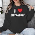 I Love Literature Heart Books Writing Reading Read Write Unisex Sweatshirt I Love Literature Heart Books Writing Reading Read Write Unisex Sweatshirt