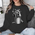 I Love Trashy Book Club Raccoon No Shelf Control Weirdcore Unisex Sweatshirt