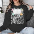 Matching Group Halloween Teacher Composition Book Notebook Unisex Sweatshirt