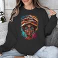 Melanin Girl Afro Book Lover Librarian Teacher Student Unisex Sweatshirt