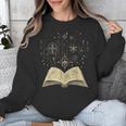 Mystic Astral Lunar Celestial Witch Spell Book Unisex Sweatshirt