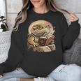 Nerdy Bearded Dragon Glasses Book Reading Unisex Sweatshirt Nerdy Bearded Dragon Glasses Book Reading Unisex Sweatshirt
