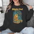 Night Owl Cozy Reading Tea Coffee Lover Bookworm Cute Unisex Sweatshirt