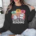 Nothing Beats Reading Rock Paper Scissors Books Lover Unisex Sweatshirt