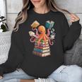 Octopus Book Reading Book Reader Ocean Octopus Unisex Sweatshirt Octopus Book Reading Book Reader Ocean Octopus Unisex Sweatshirt