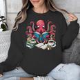 Octopus Reading Book Coffee Lover Bookaholic Bookworm Reader Unisex Sweatshirt Octopus Reading Book Coffee Lover Bookaholic Bookworm Reader Unisex Sweatshirt