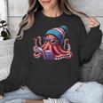 Octopus Reading Book Kraken Book Lover Unisex Sweatshirt