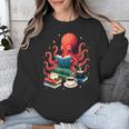 Octopus Reading Books Tea Coffee Unisex Sweatshirt Octopus Reading Books Tea Coffee Unisex Sweatshirt