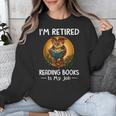 Owl I'm Retired Reading Books Is My Job Unisex Sweatshirt