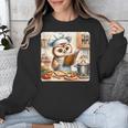 Owl Learning To Cook With Cookbook Chef Apron Stove Cooking Unisex Sweatshirt Owl Learning To Cook With Cookbook Chef Apron Stove Cooking Unisex Sweatshirt
