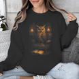 Owl Library Books Wisdom Reading Vintage Scholar Unisex Sweatshirt