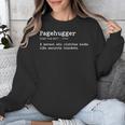 Pagehugger Definition Pun Book Lovers Literary Humor Unisex Sweatshirt