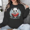 Panda With Book For Reading Enthusiasts Unisex Sweatshirt Panda With Book For Reading Enthusiasts Unisex Sweatshirt