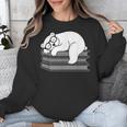 Polar Bear Reading Book Pajama Sleep Unisex Sweatshirt Polar Bear Reading Book Pajama Sleep Unisex Sweatshirt