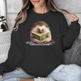 Porcupine Reading Book Hedgehog Book Lover Unisex Sweatshirt Porcupine Reading Book Hedgehog Book Lover Unisex Sweatshirt