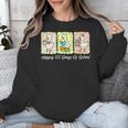 Preppy 100 Days Of School Goose Coffee Books Teacher Life Unisex Sweatshirt Preppy 100 Days Of School Goose Coffee Books Teacher Life Unisex Sweatshirt