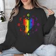 Rainbow Book With Stars And Moon Phases Gay Pride LGBT Unisex Sweatshirt